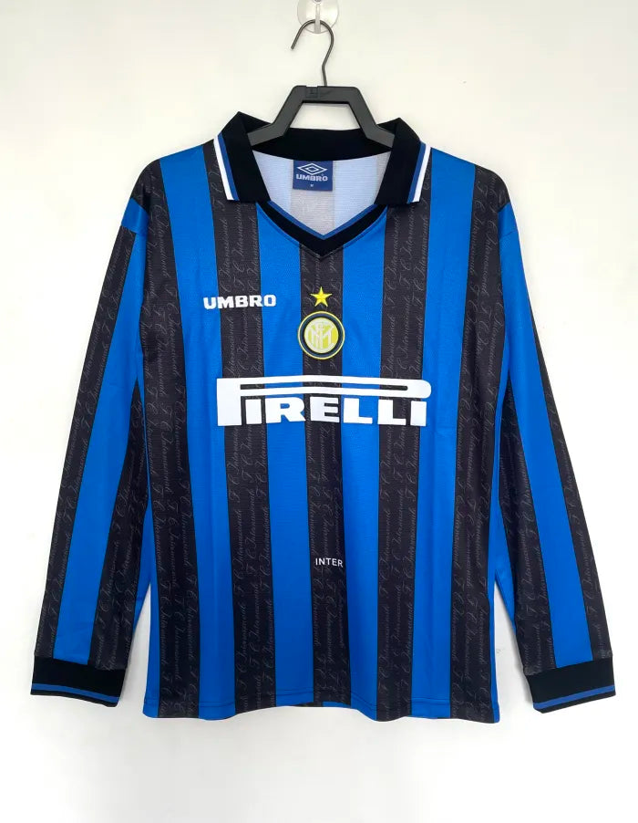 Inter Milan Home Long Sleeve Retro Jersey 1997/1998