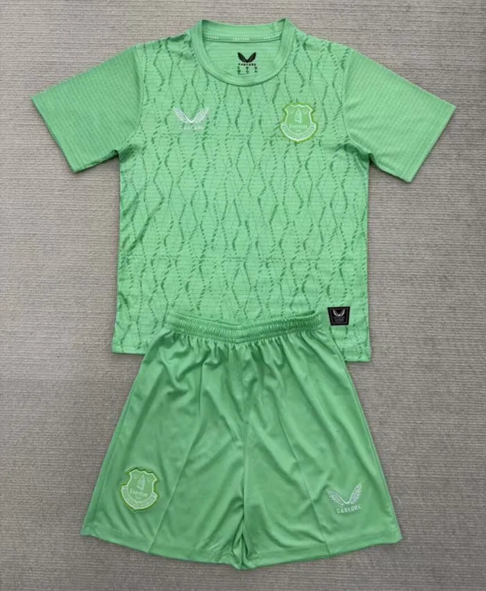Everton Green Goalkeeper Kids Suit 2025/2026