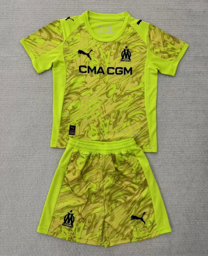 Marseille Goalkeeper Kids Suit 2025/2026 Yellow