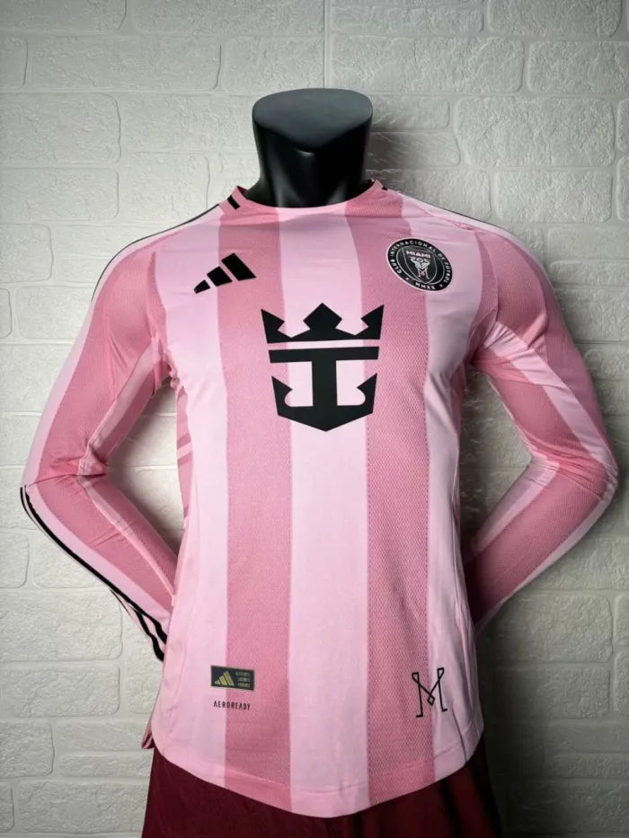 Inter Miami Home Man Player Version Long Sleeve Jersey 2025/2026