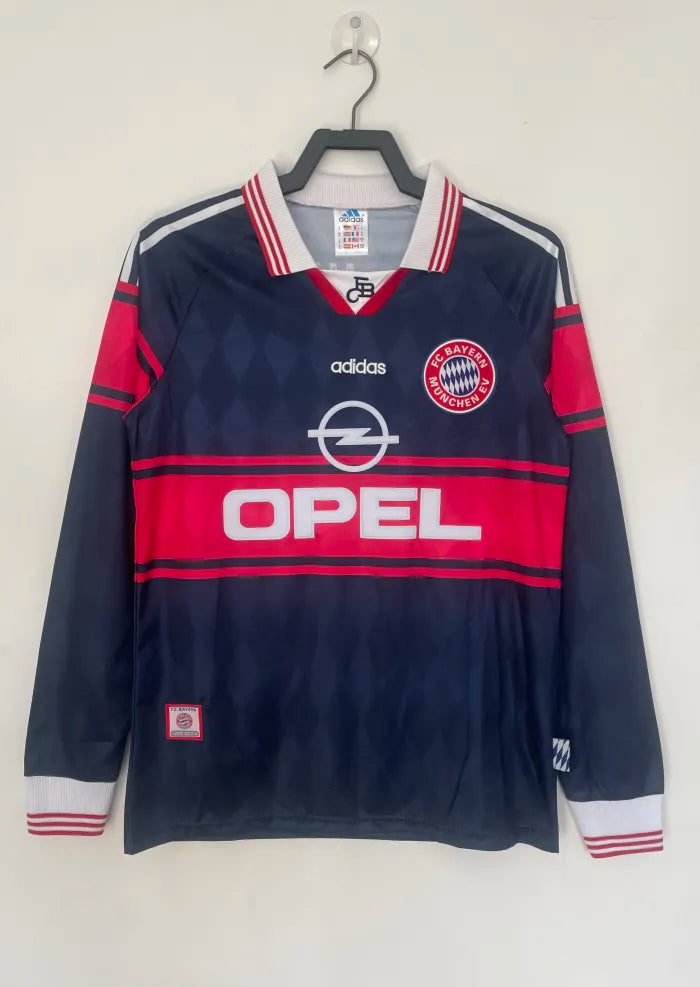 Bayern Munich Home Long Sleeve Retro Jersey 1997/1999