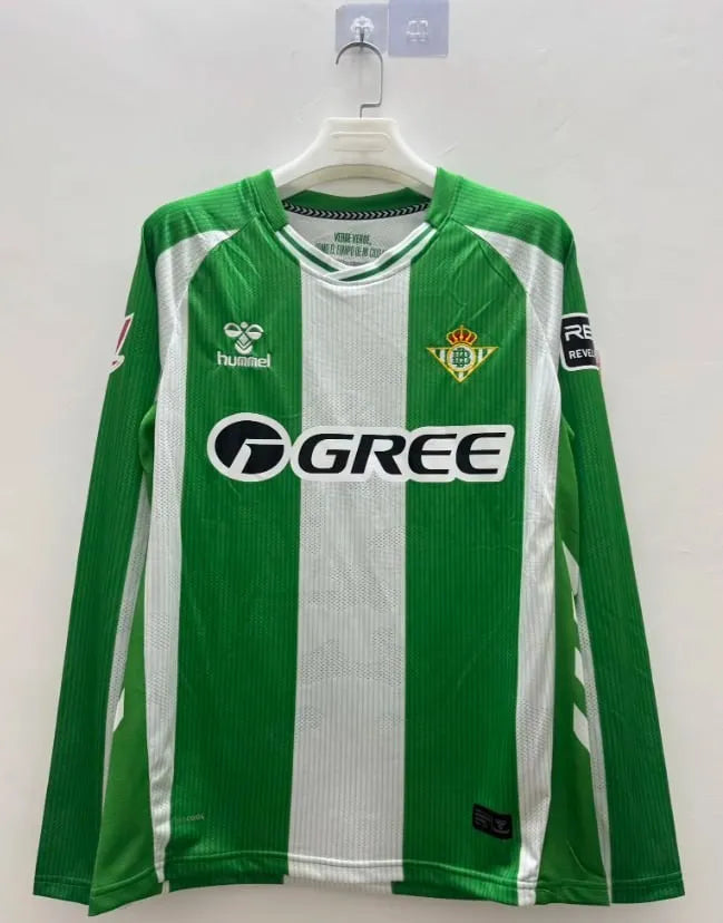 Real Betis Home Men Long Sleeve Jersey 2025/2026