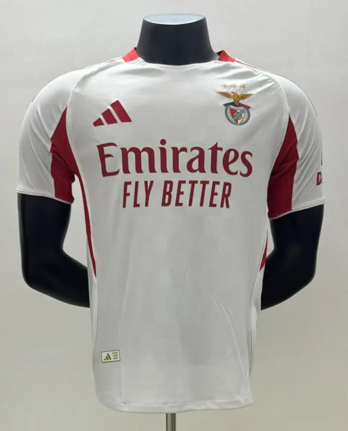 SL Benfica White Away Player Man Jersey 2025/2026