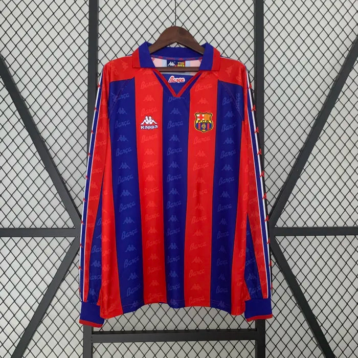 Barcelona Home Long Sleeve Retro Jersey 1996/1997