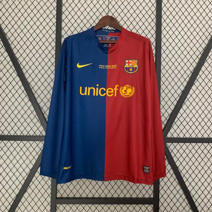 Barcelona Home Long Sleeve Retro Jersey 2008/2009