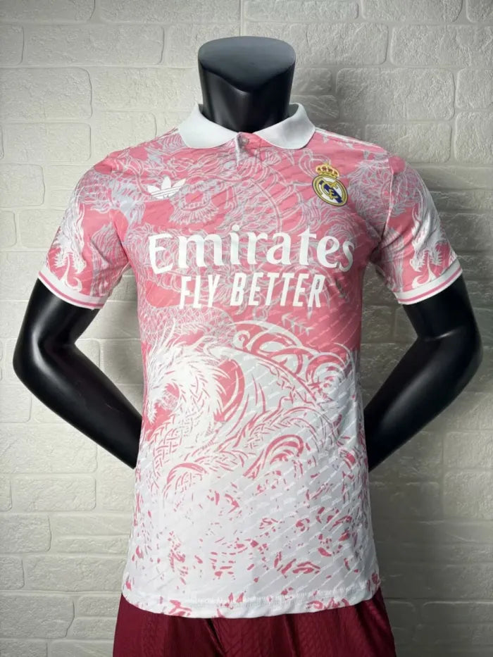 Real Madrid Pink Dragon Pattern Player Jersey 2025/2026