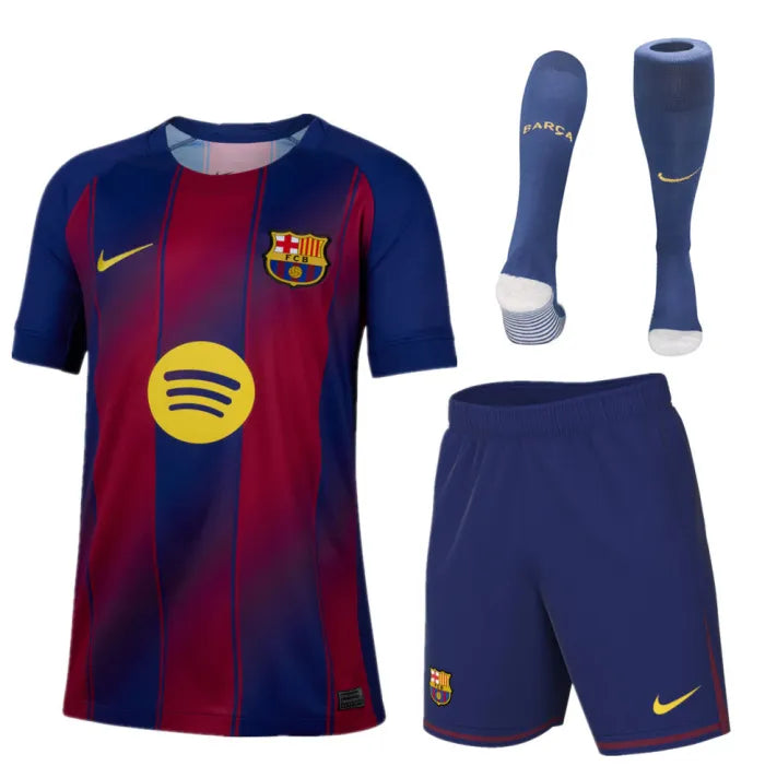 Barcelona Home Kids Suit & Socks 2025/2026