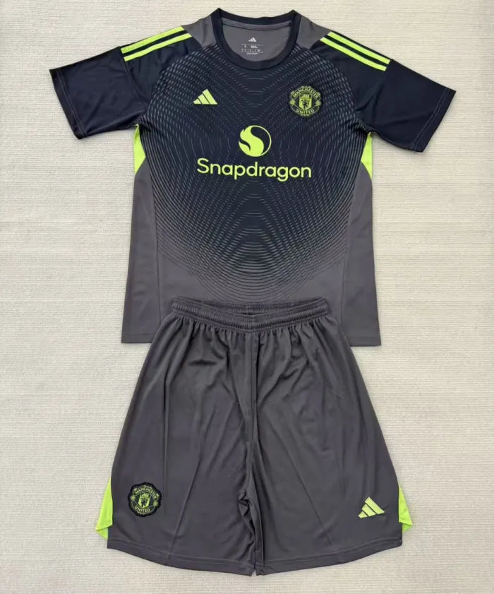 Manchester United Goalkeeper Blue Kids Suit 2025/2026
