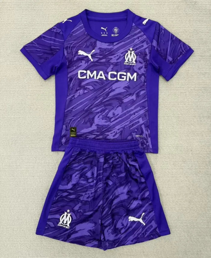 Marseille Goalkeeper Kids Suit 2025/2026 Purple