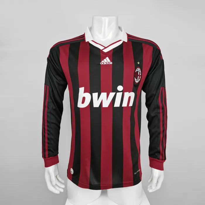 AC Milan Home Long Sleeve Retro Jersey 2009/2010